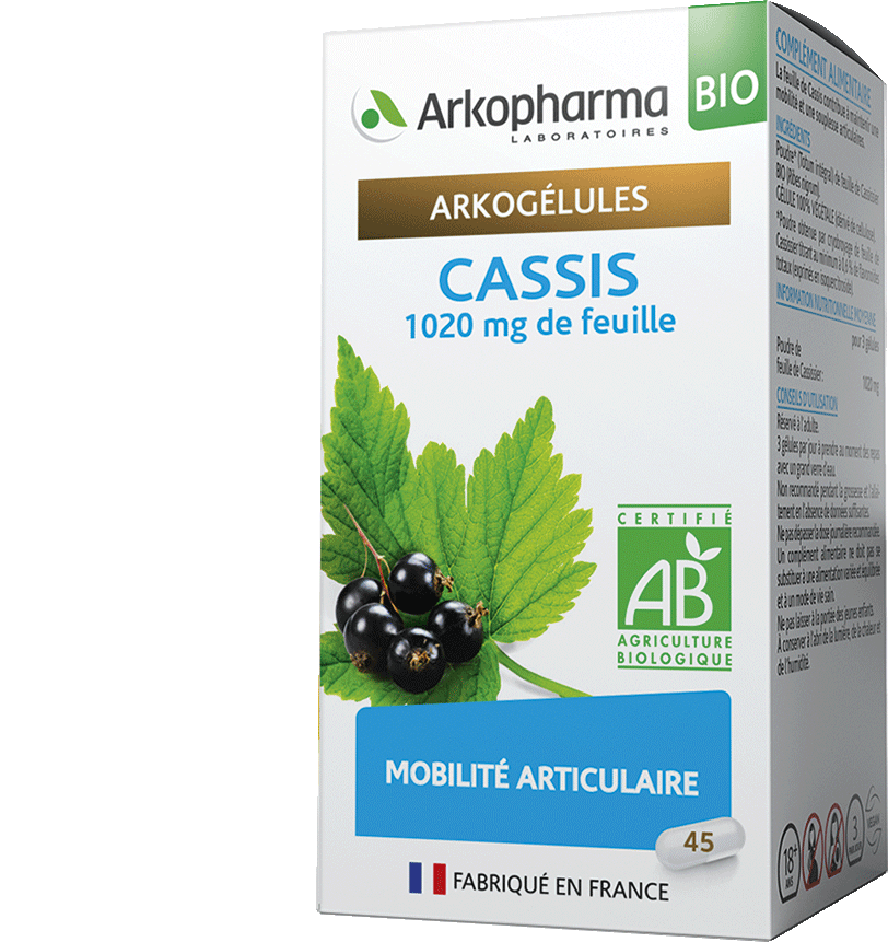 ARKOGELULES Cassis Bio Gélules Flacon de 45