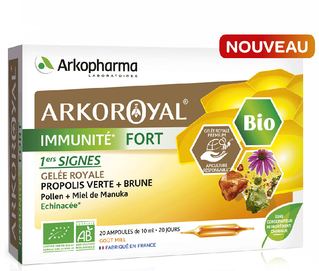 ARKOROYAL IMMUNITE FORT Solution buvable 20Amp/10ml