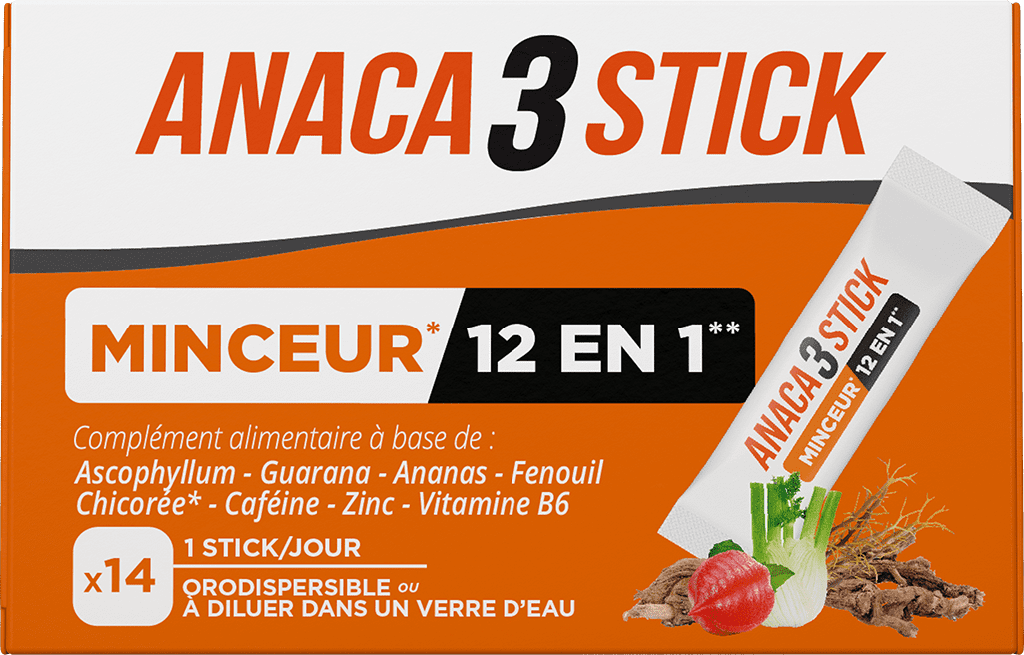 ANACA3 STICK MINCEUR 12 EN 1 Poudre 14Sticks