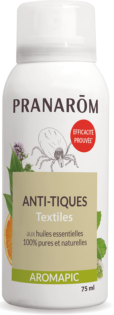 AROMAPIC Spray anti-tiques textiles Flacon de 75ml