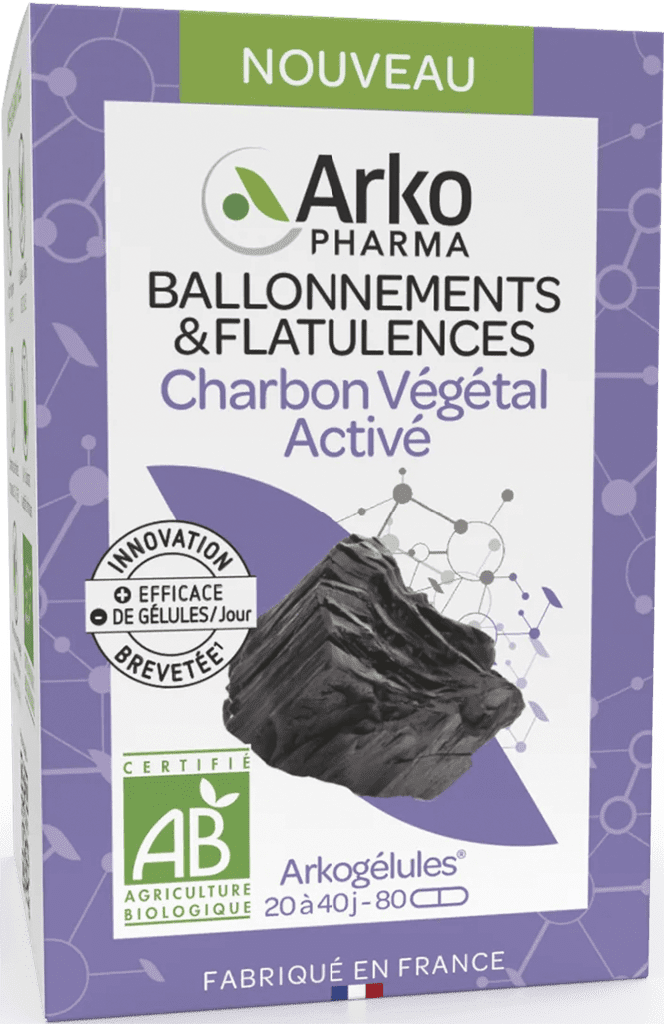 ARKOGELULES Charbon végétal activé Bio Gélules Flacon de 80