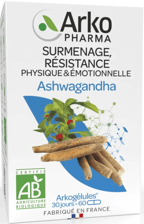 ARKOGELULES Ashwagandha Bio Gélules Flacon de 60