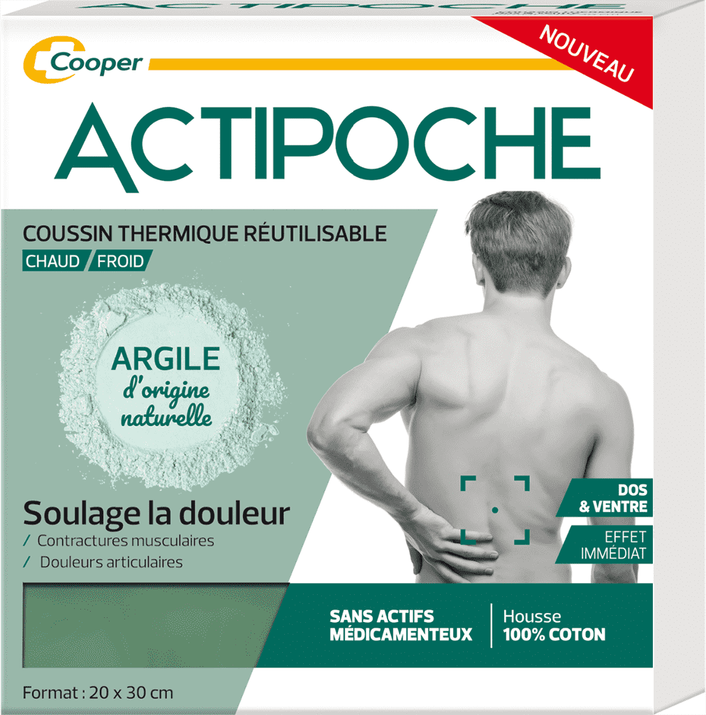 ACTIPOCHE Poche dos/ventre Argile