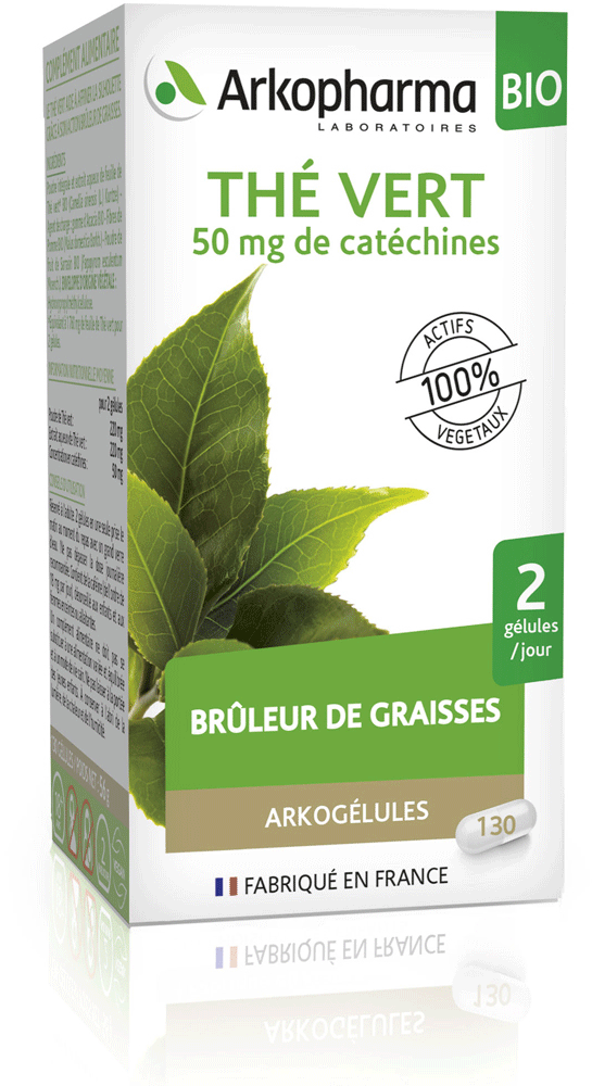 ARKOGELULES Thé vert Bio Gélules Flacon de 130
