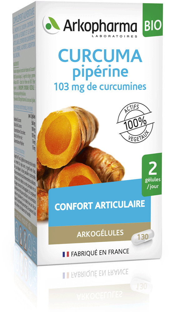 ARKOGELULES Curcuma + Pipérine Bio Gélules Flacon de 130