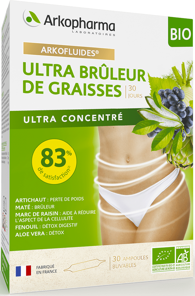 ARKOFLUIDE BIO ULTRAEXTRACT Solution buvable ultra brûleur de graisses 30Amp/10ml