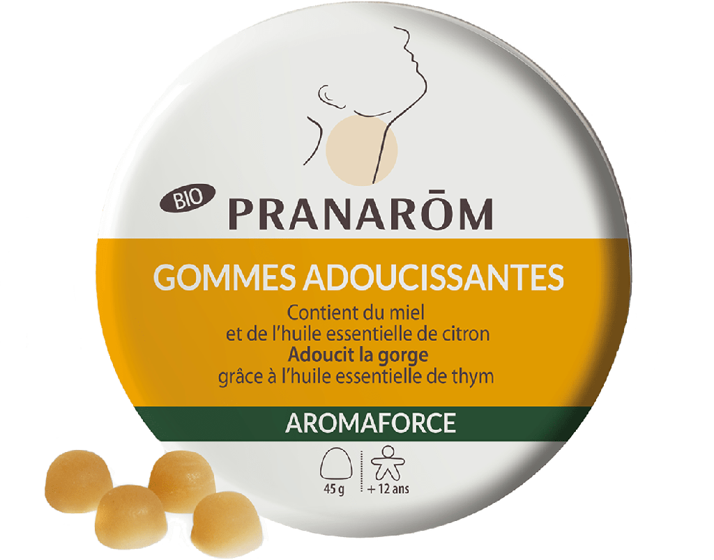 AROMAFORCE Gomme miel citron bio B/45g