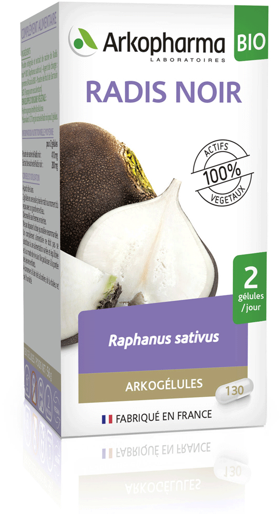 ARKOGELULES Radis noir Bio Gélules Flacon de 130