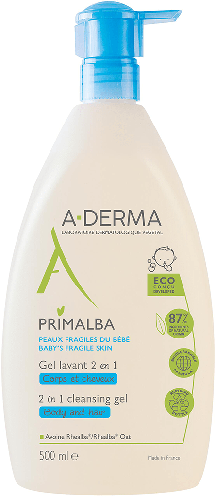 ADERMA PRIMALBA Gel lavant 2 en 1 Fl pompe de 500ml