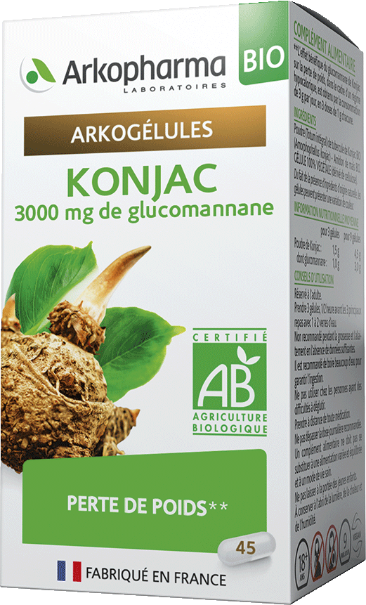 ARKOGELULES Konjac Bio Gélules Flacon de 45