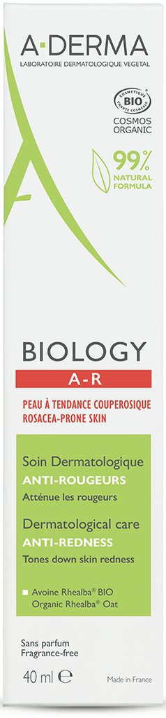 ADERMA BIOLOGY Crème soin AR dermatologique anti-rougeur Tube de 40ml