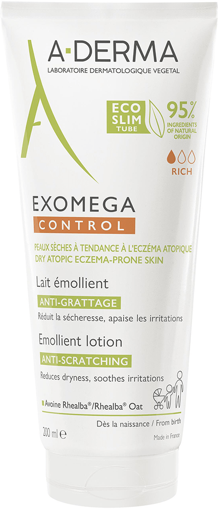 ADERMA EXOMEGA CONTROL Lait émollient anti-grattage Tube de 200ml