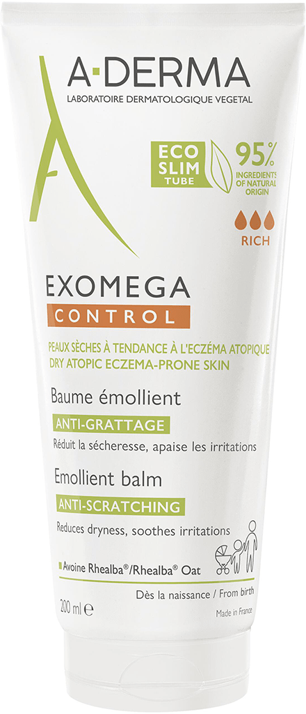 ADERMA EXOMEGA CONTROL Baume émollient anti-grattage Tube de 200ml