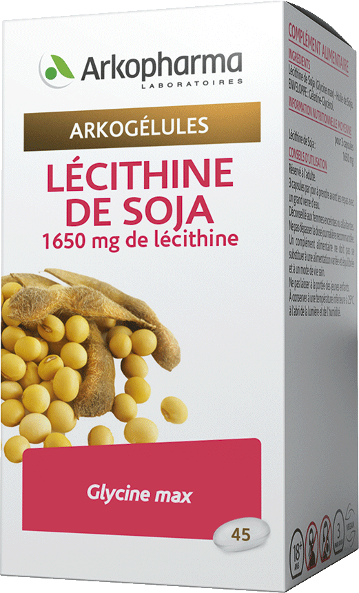 ARKOGELULES Lécithine de Soja Bio Caps Flacon de 45