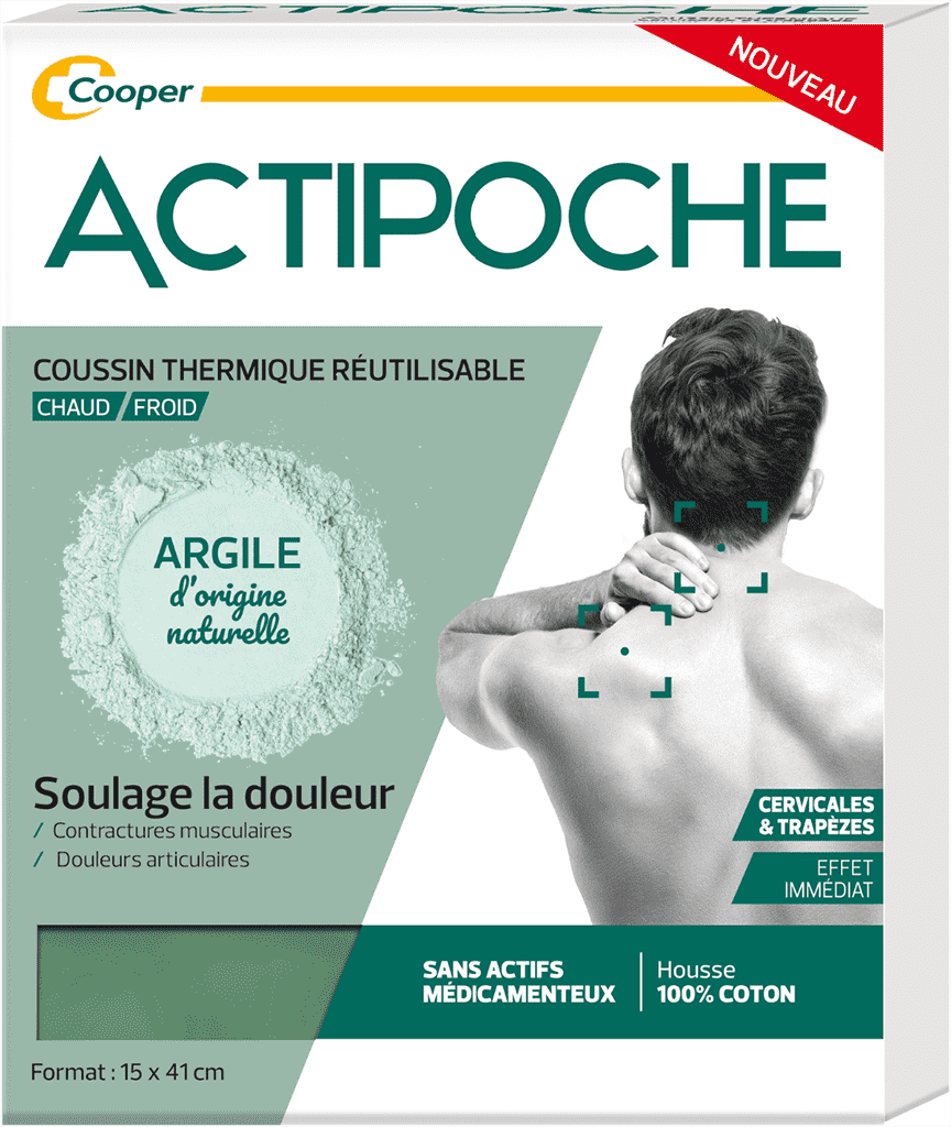 ACTIPOCHE Poche cervical Argile