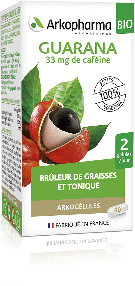 ARKOGELULES Guarana Bio Gélules Flacon de 40