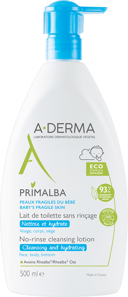 ADERMA PRIMALBA Lait de toilette sans rinçage Fl pompe de 500ml