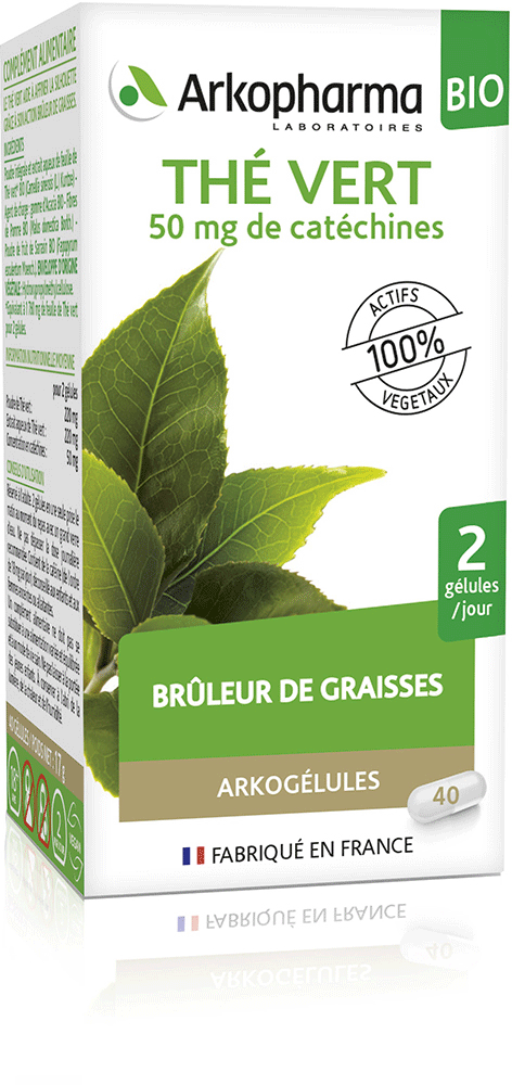 ARKOGELULES Thé vert Bio Gélules Flacon de 40