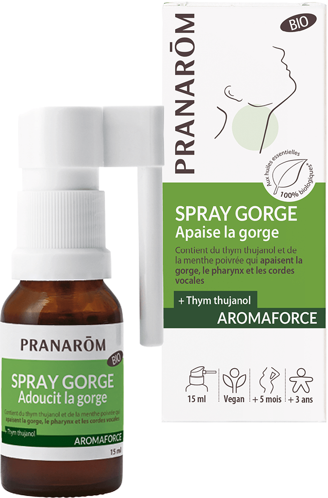 AROMAFORCE Spray gorge apaisant +bio Flacon de 15ml