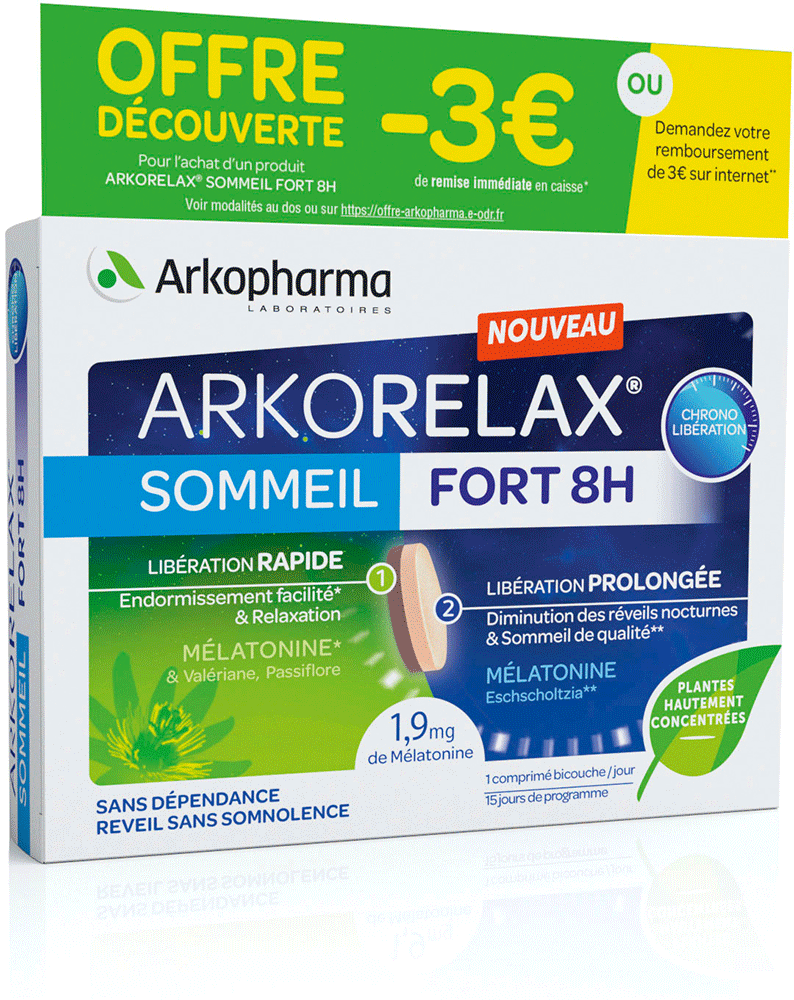 ARKORELAX SOMMEIL FORT 8H Comprimés B/15