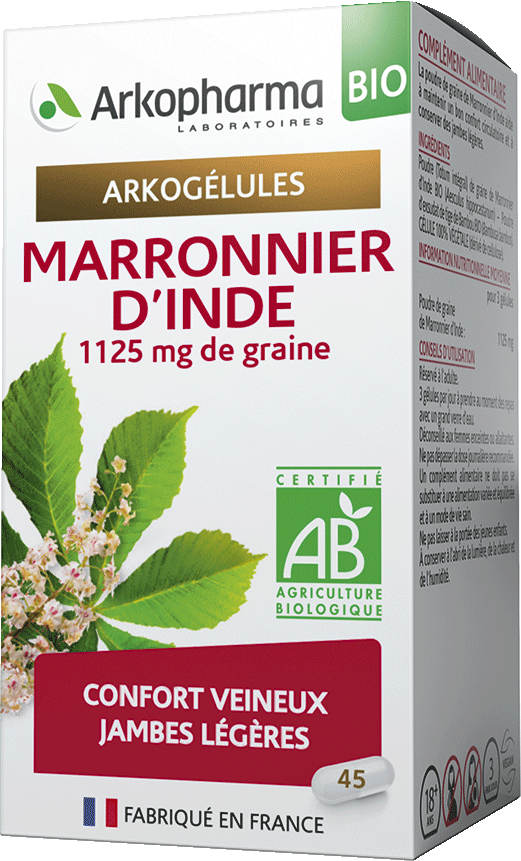 ARKOGELULES Marronnier d'Inde Bio Gélules Flacon de 45