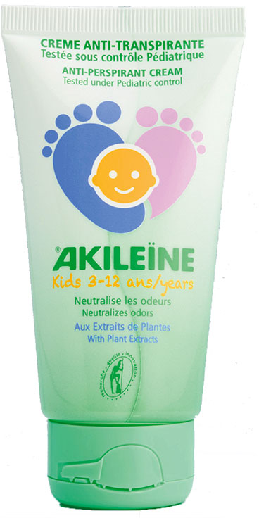 AKILEINE SOINS VERTS Crème antitranspirante KIDS 3-12 ans Tube de 75ml