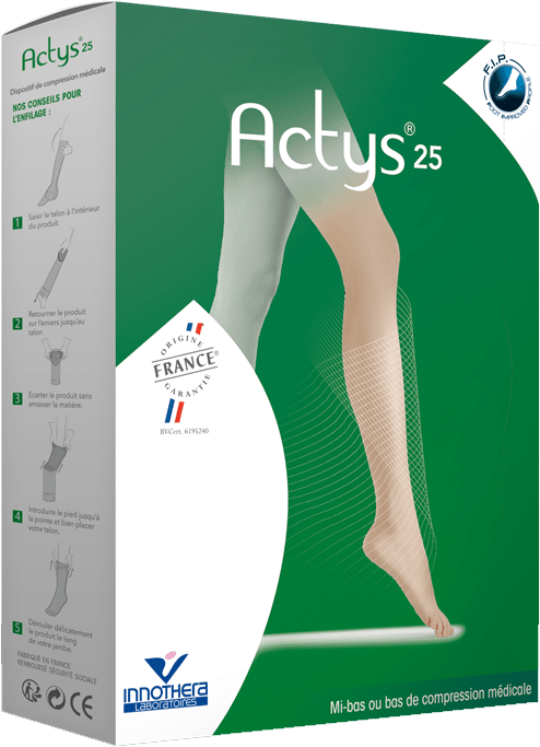 ACTYS 25 Bas autofix noir T1C