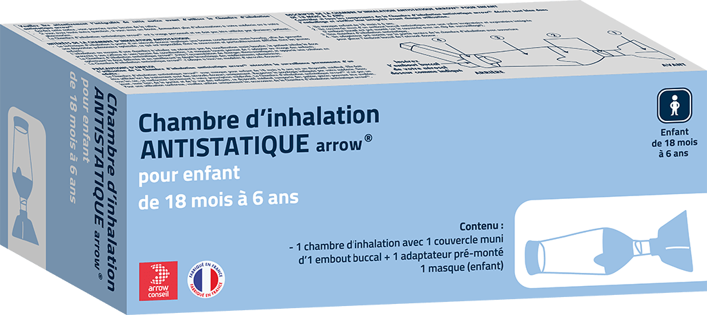 ARROW Chambre inhalation antistatique 18mois/6ans