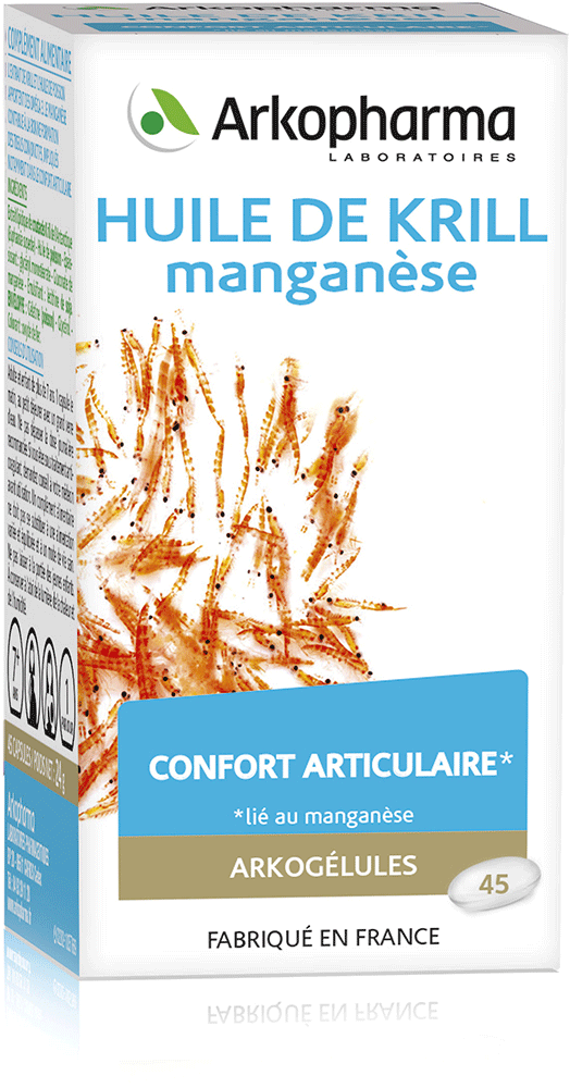 ARKOGELULES Huile de krill Manganèse Caps Flacon de 45