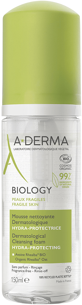 ADERMA BIOLOGY Mousse nettoyante hydra-protectrice Fl pompe de 150ml