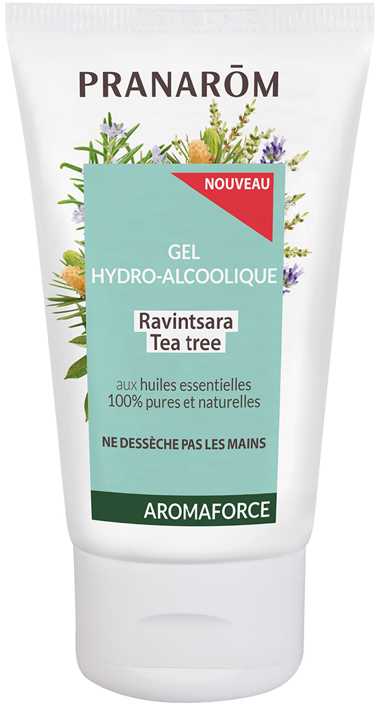 AROMAFORCE Gel hydroalcoolique ravintsara teetrea Flacon de 50ml