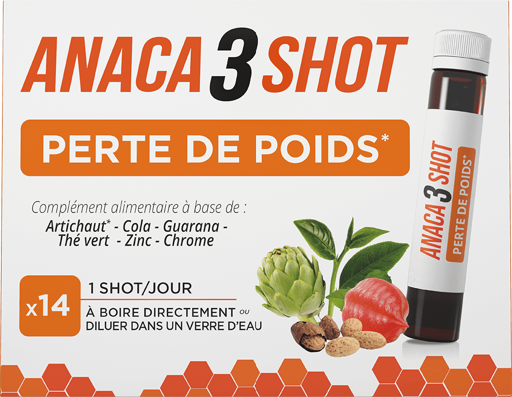 ANACA3 SHOT PERTE DE POIDS Boisson 14Flacon de 25ml