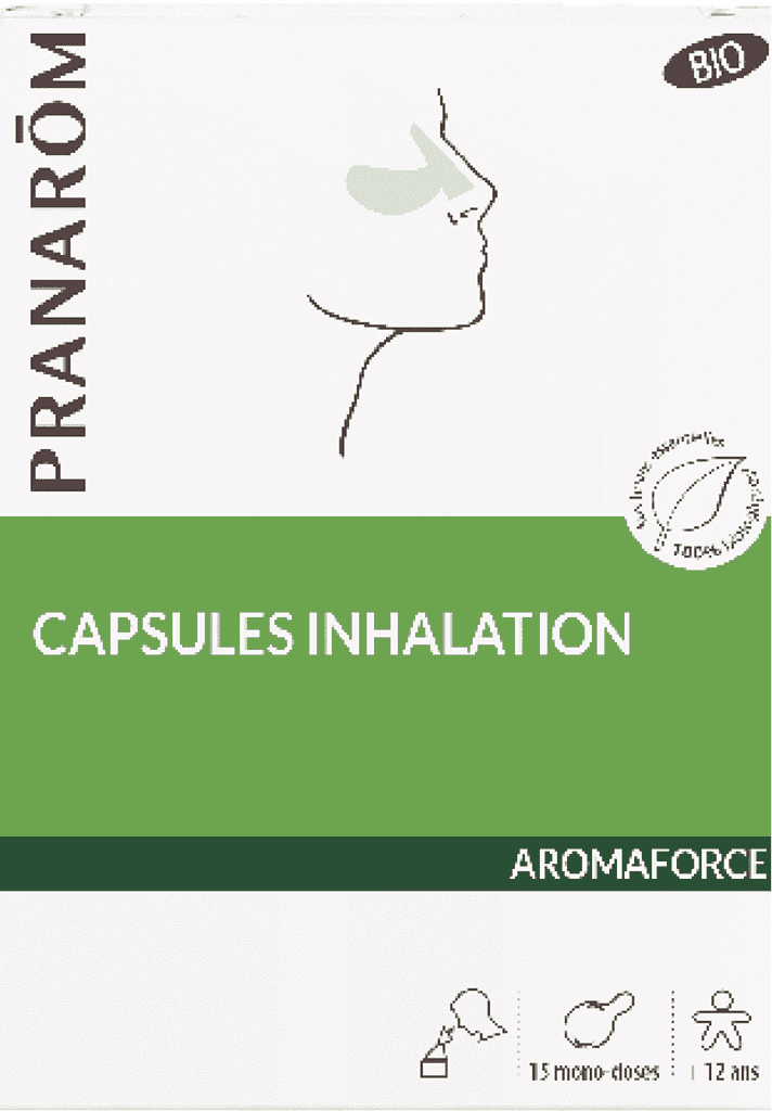 AROMAFORCE Caps inhalation bio B/15+Inhalateur