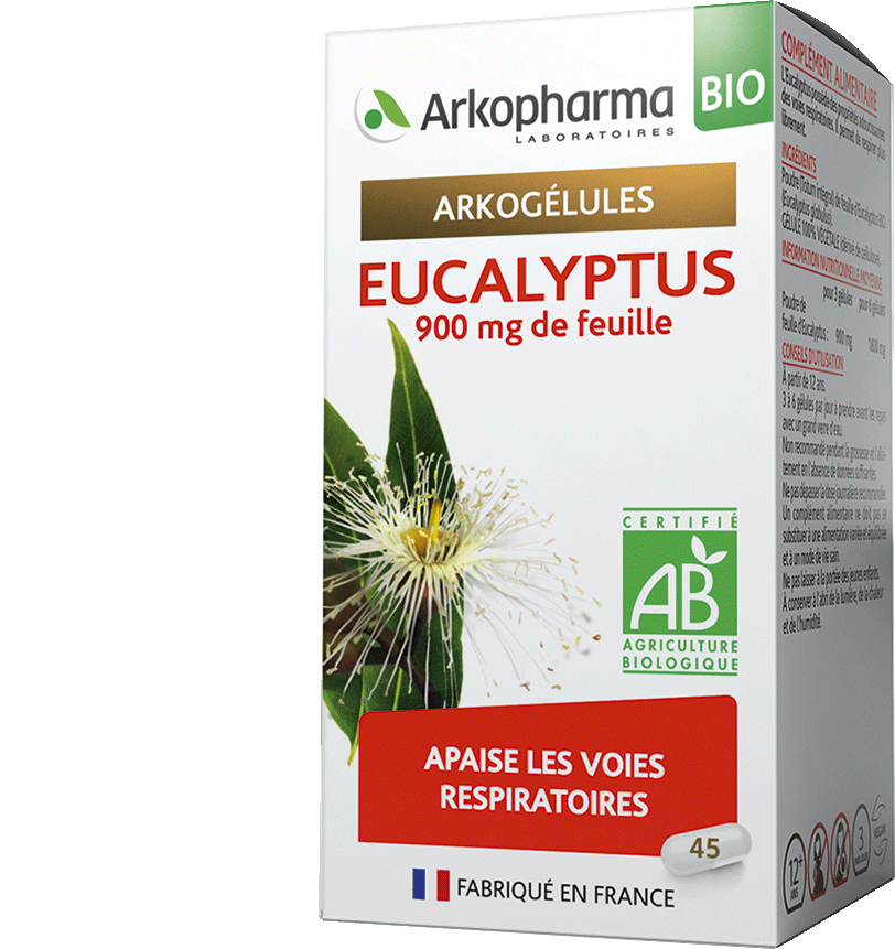 ARKOGELULES Eucalyptus Bio Gélules Flacon de 45