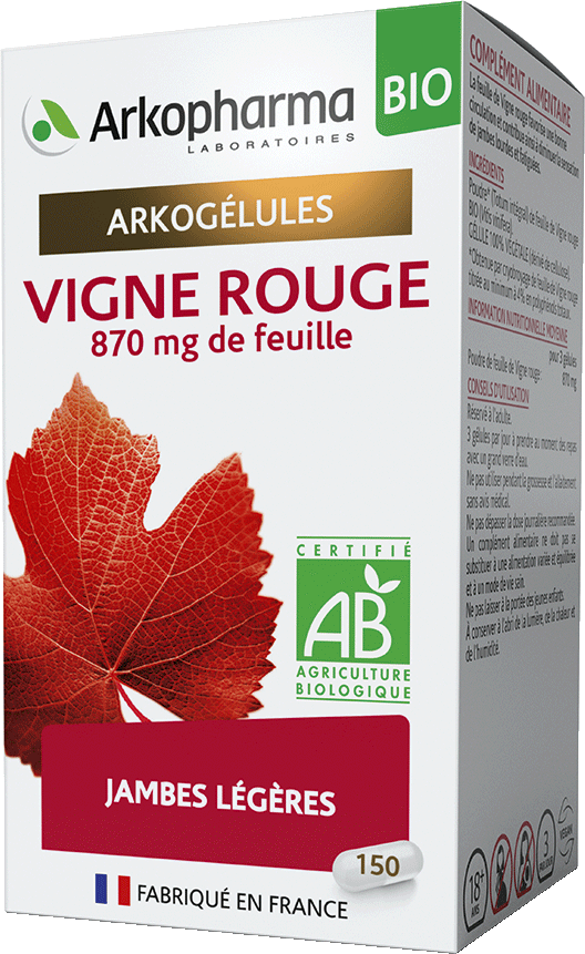 ARKOGELULES Vigne rouge Bio Gélules Flacon de 150