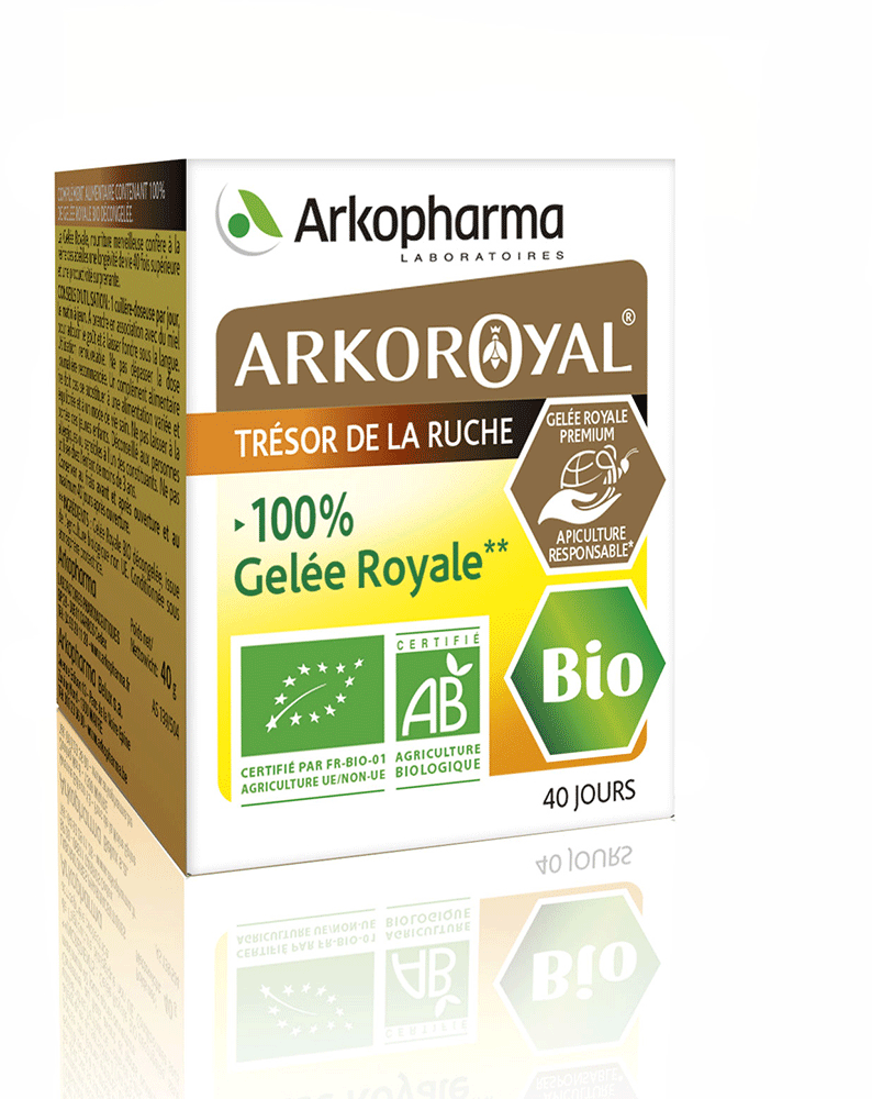 ARKOROYAL 100% Gelée royale bio Gelée Pot/40g