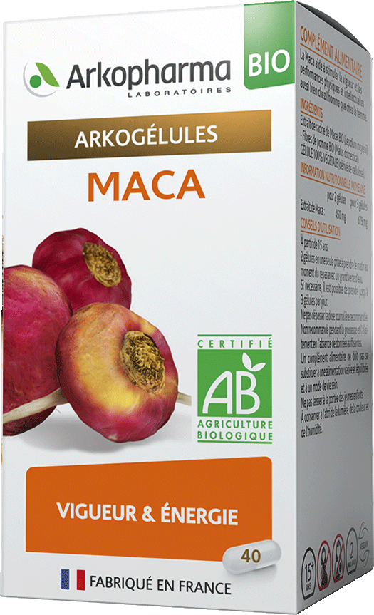 ARKOGELULES Maca Bio Gélules Flacon de 40