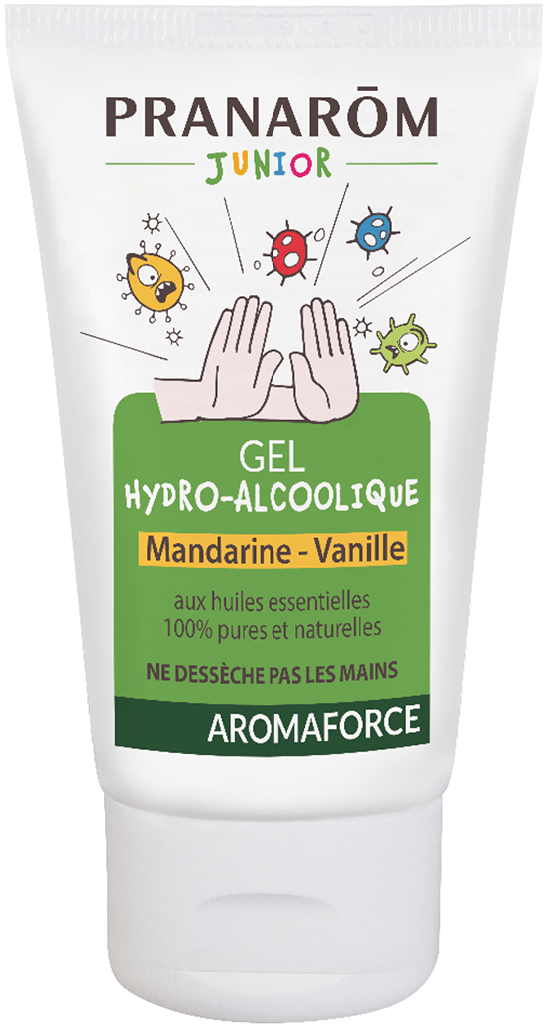AROMAFORCE JUNIOR Gel hydroalcoolique mandarine vanille Flacon de 50ml