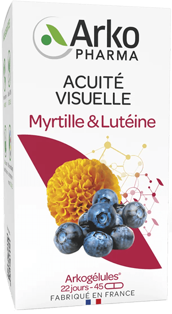 ARKOGELULES Myrtille Lutéine Gélules Flacon de 45
