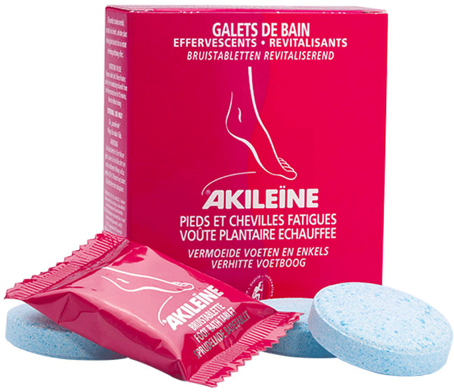 AKILEINE SOINS ROUGES Galet de bain revitalisant 6x20g