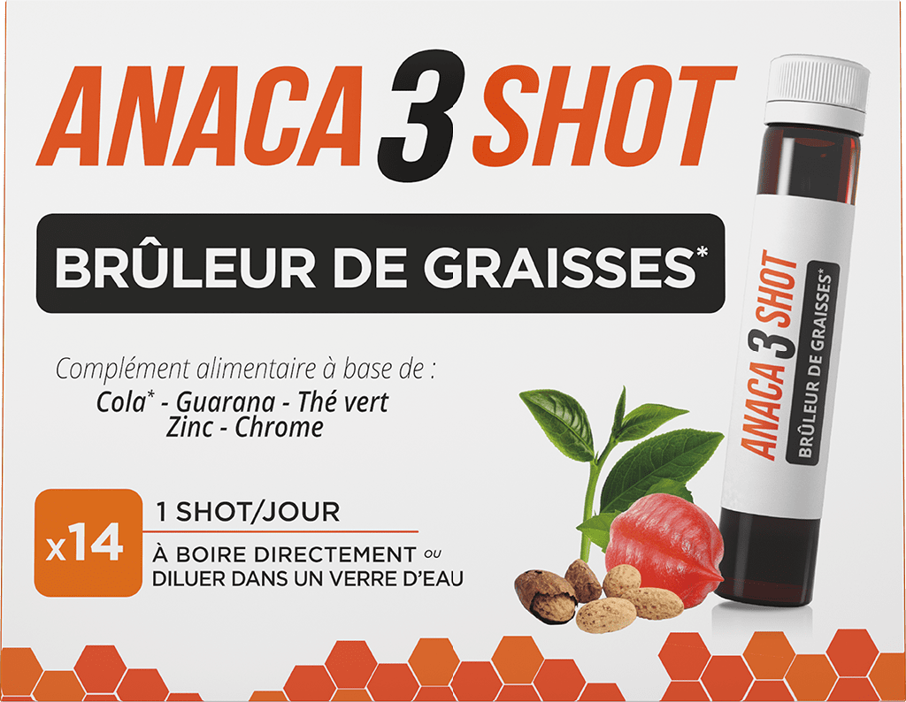 ANACA3 SHOT BRULEUR DE GRAISSES Boisson 14Flacon de 25ml
