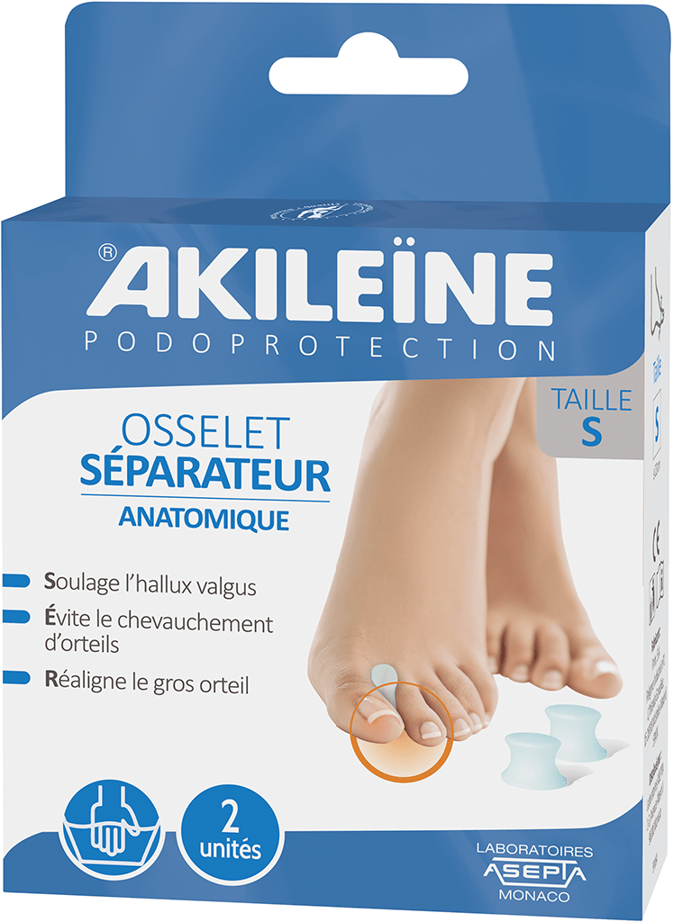 AKILEINE PODOPROTECTION Séparateur orteils osselet  PT B/2