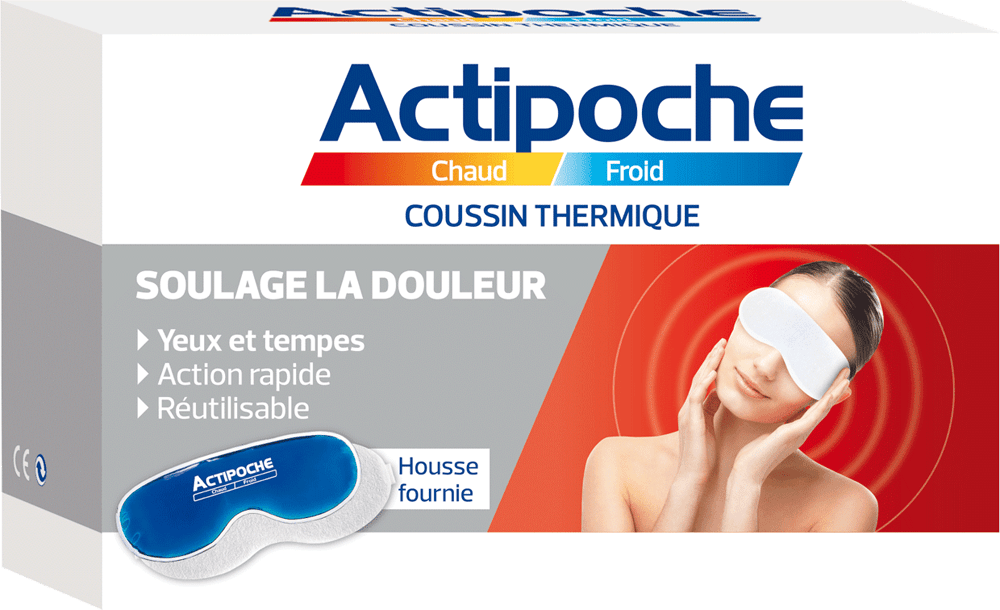 ACTIPOCHE Masque thermique yeux et tempes B/1