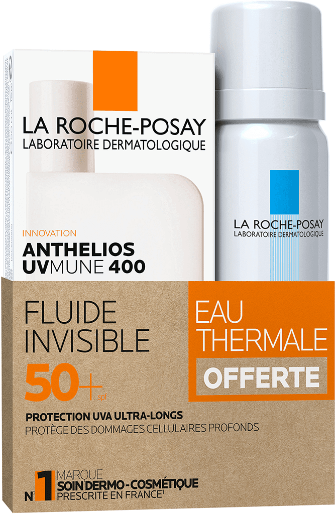 ANTHELIOS UVMUNE 400 LA ROCHE POSAY SPF50+ Fluide avec parfum Flacon de 50ml+Eau thermale