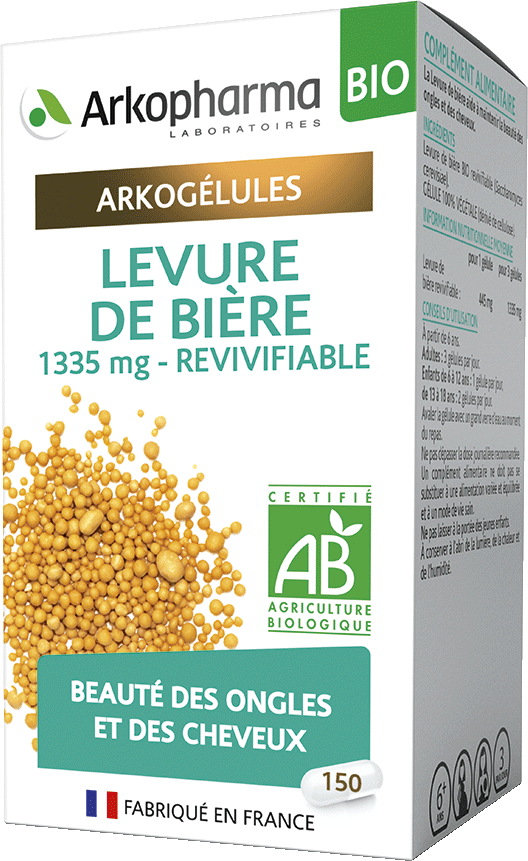 ARKOGELULES Levure de bière revivifiable Bio Gélules Flacon de 150