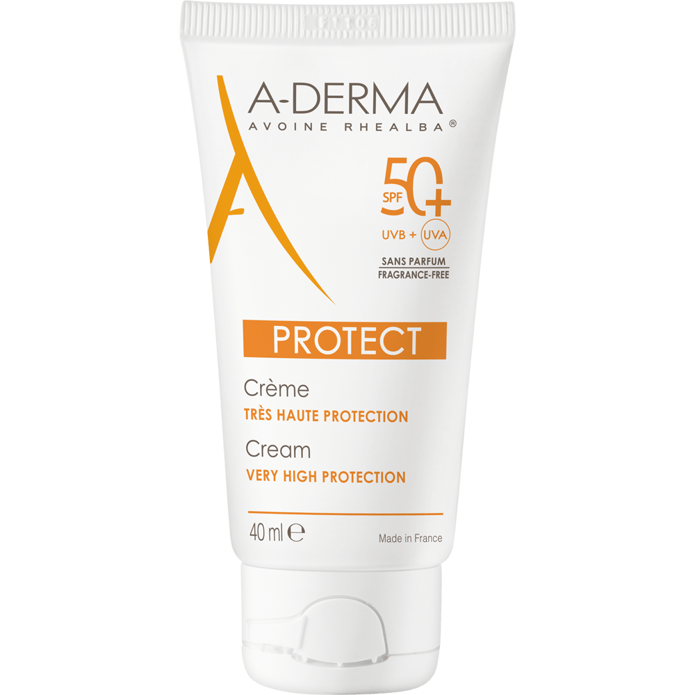 ADERMA PROTECT SPF50+ Crème sans parfum Tube de 40ml