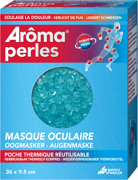 AROMA PERLES Pack chaud froid masque oculaire
