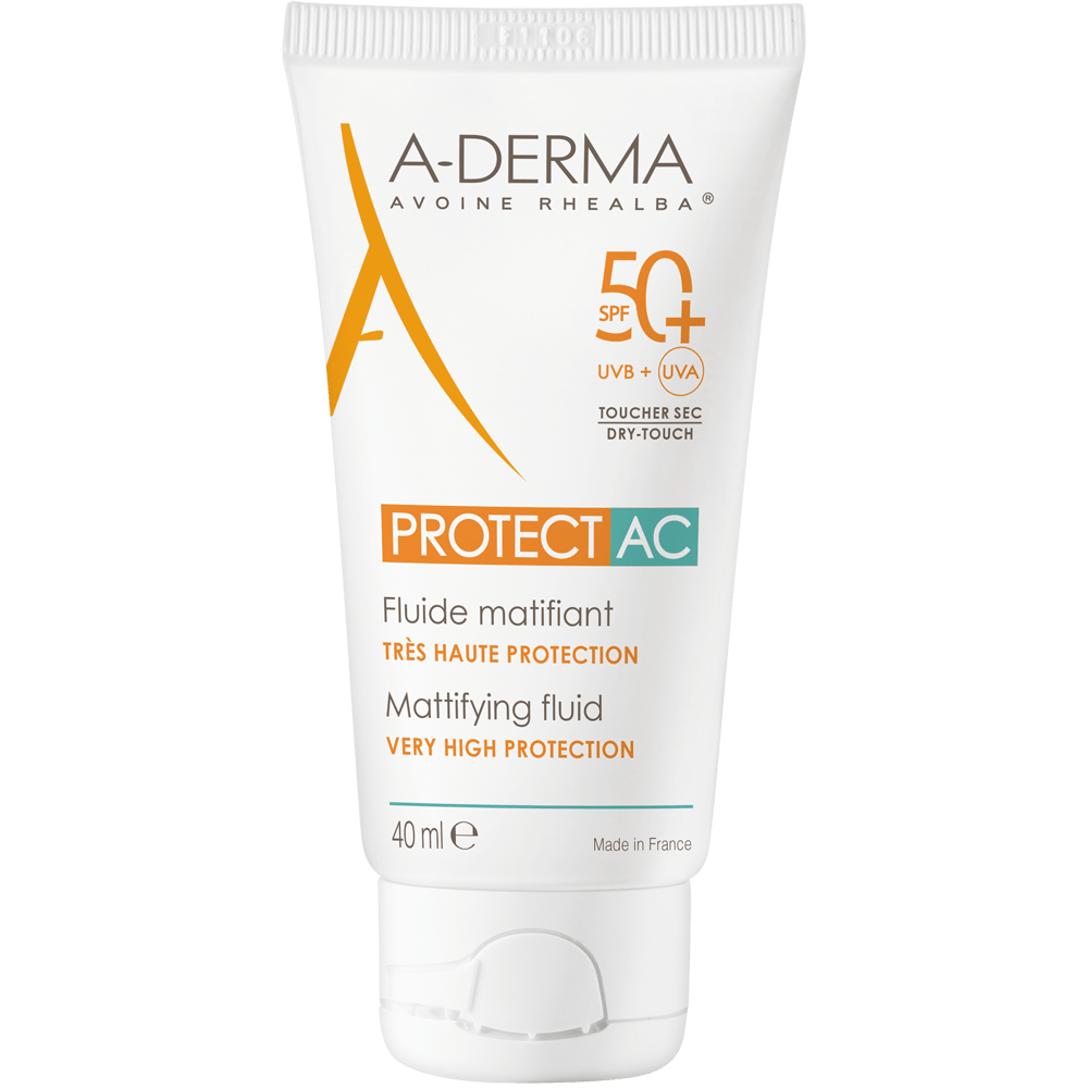 ADERMA PROTECT-AC SPF50+ Fluide matifiant Tube de 40ml
