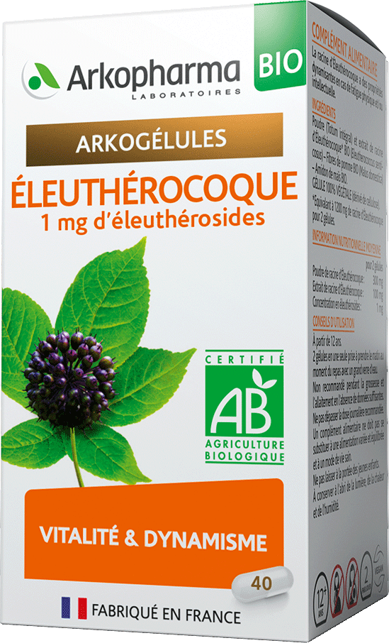 ARKOGELULES Eleuthérocoque Bio Gélules Flacon de 40