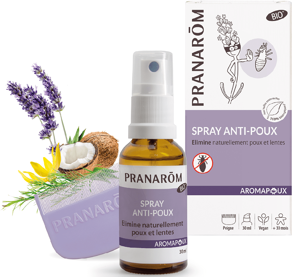 AROMAPOUX BIO Spray anti-poux Flacon de 30ml+peigne